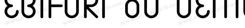 EBIFURI 80 DEMO字体转换